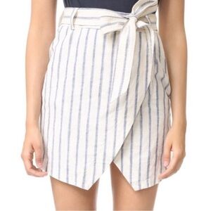 Madewell Portside Striped Mini Skirt